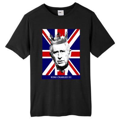 King Charles Iii Gift Union Jack Royal Family Gift Tall Fusion ChromaSoft Performance T-Shirt