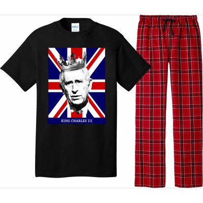 King Charles Iii Gift Union Jack Royal Family Gift Pajama Set