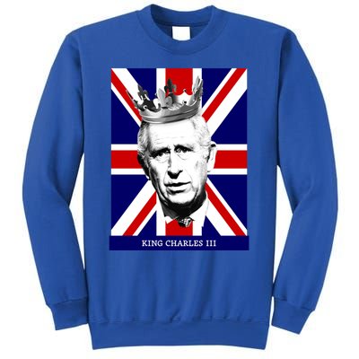 King Charles Iii Gift Union Jack Royal Family Gift Sweatshirt