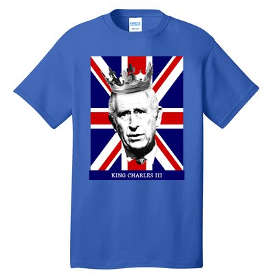 King Charles Iii Gift Union Jack Royal Family Gift Tall T-Shirt