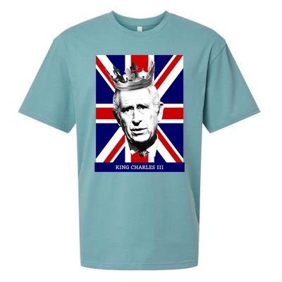 King Charles Iii Gift Union Jack Royal Family Gift Sueded Cloud Jersey T-Shirt