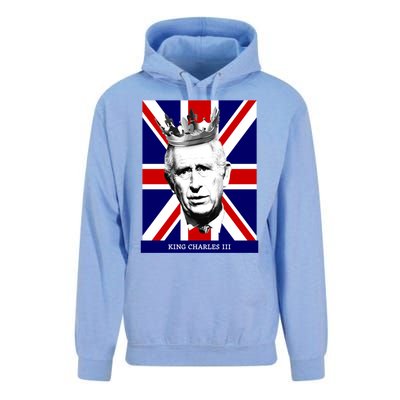 King Charles Iii Gift Union Jack Royal Family Gift Unisex Surf Hoodie