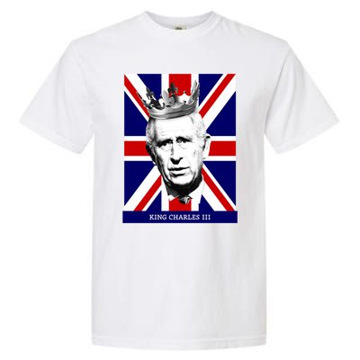 King Charles Iii Gift Union Jack Royal Family Gift Garment-Dyed Heavyweight T-Shirt