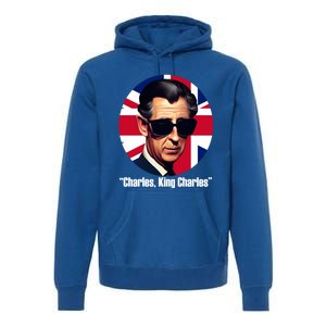 King Charles III Royal Coronation Funny British UK Souvenir Premium Hoodie