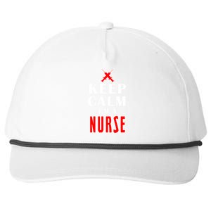 Keep Calm Im A Nurse Funny Quotes Gift Snapback Five-Panel Rope Hat