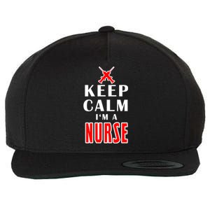 Keep Calm Im A Nurse Funny Quotes Gift Wool Snapback Cap