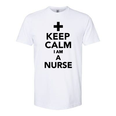 Keep Calm Im A Nurse Gift Softstyle CVC T-Shirt