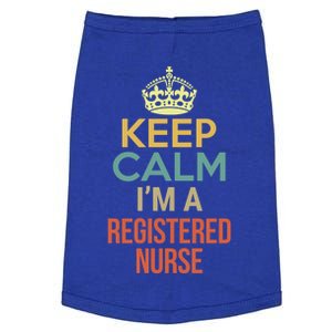 Keep Calm Im A Registered Nurse Funny Gift Doggie Tank