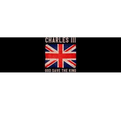 King Charles III God Save The King Monarchy UK Bumper Sticker