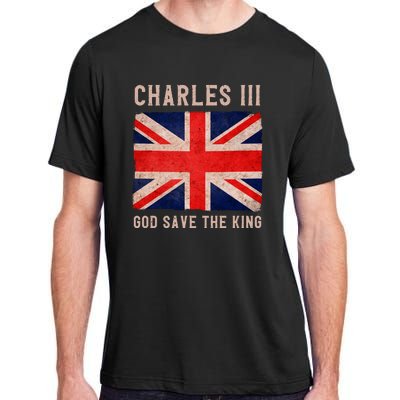 King Charles III God Save The King Monarchy UK Adult ChromaSoft Performance T-Shirt