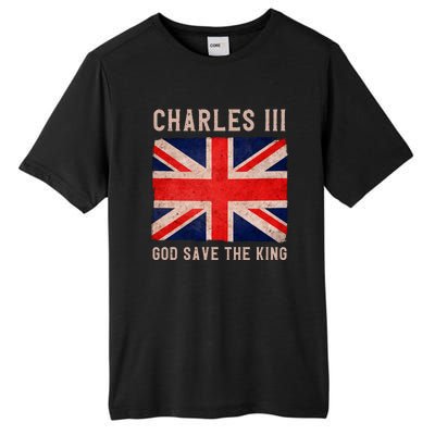 King Charles III God Save The King Monarchy UK Tall Fusion ChromaSoft Performance T-Shirt