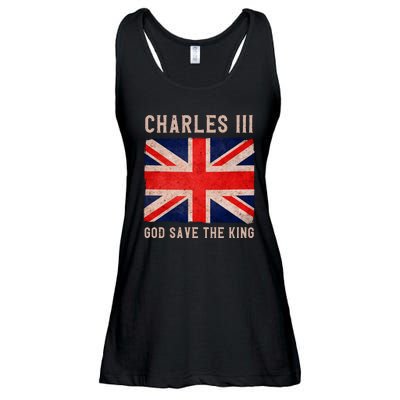 King Charles III God Save The King Monarchy UK Ladies Essential Flowy Tank