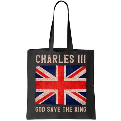 King Charles III God Save The King Monarchy UK Tote Bag