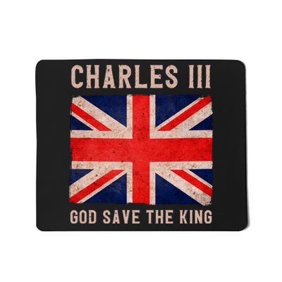 King Charles III God Save The King Monarchy UK Mousepad