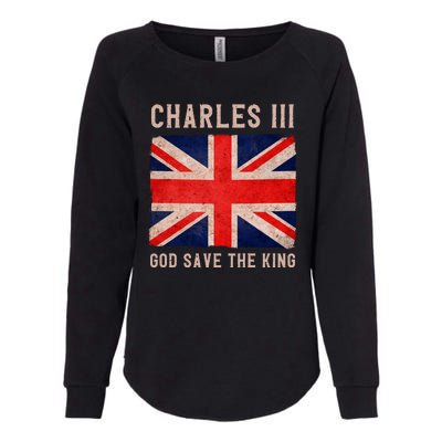 King Charles III God Save The King Monarchy UK Womens California Wash Sweatshirt