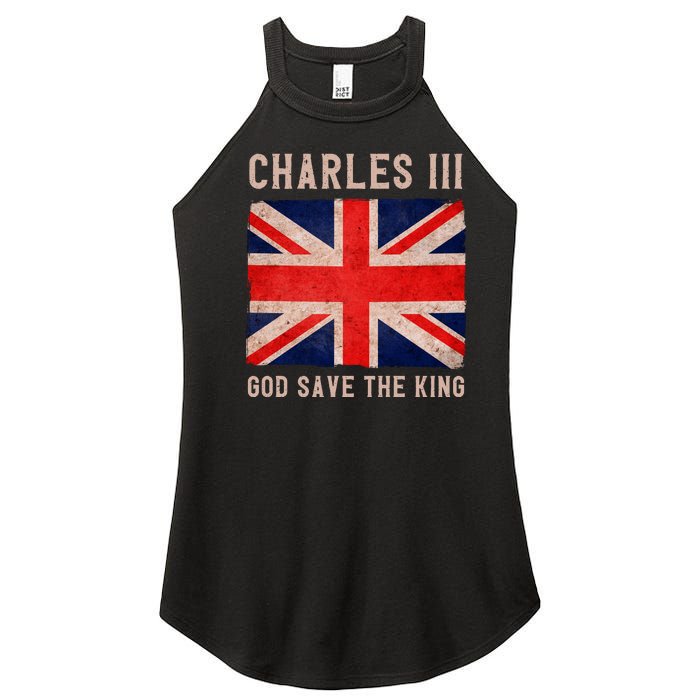 King Charles III God Save The King Monarchy UK Women's Perfect Tri Rocker Tank