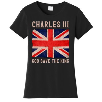 King Charles III God Save The King Monarchy UK Women's T-Shirt