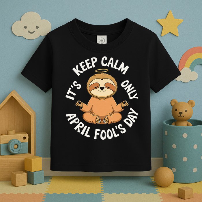 Keep Calm Its Only April Fools Day Cat For Humor Lovers Toddler T-Shirt