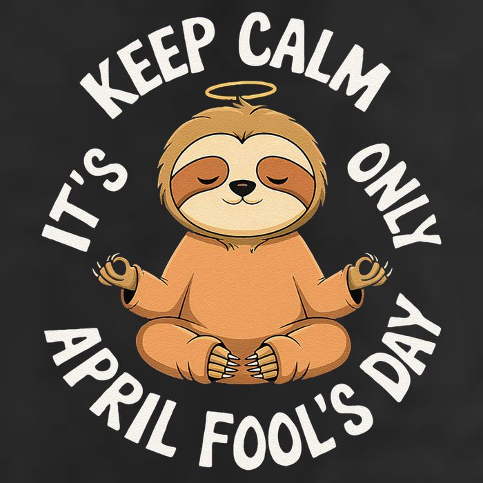 Keep Calm Its Only April Fools Day Cat For Humor Lovers Microfiber Hand Towel