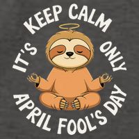 Keep Calm Its Only April Fools Day Cat For Humor Lovers Vector Backpack