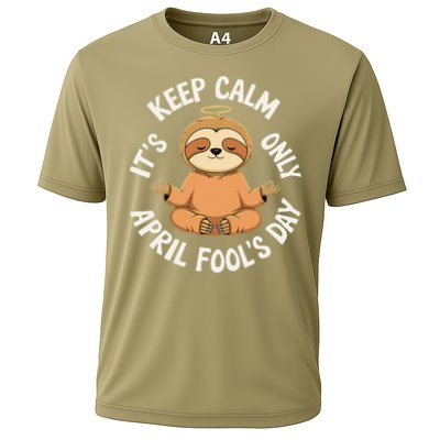 Keep Calm Its Only April Fools Day Cat For Humor Lovers Performance Shirt
