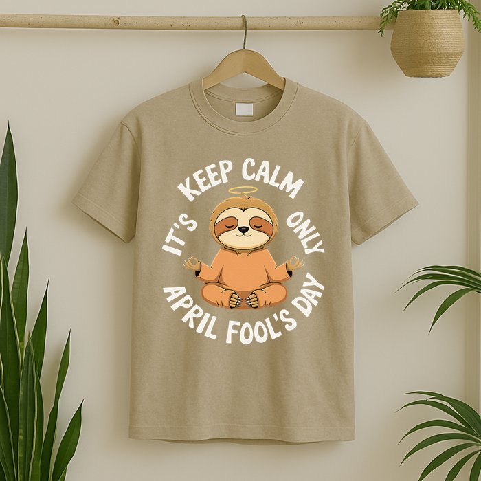 Keep Calm Its Only April Fools Day Cat For Humor Lovers T-Shirt