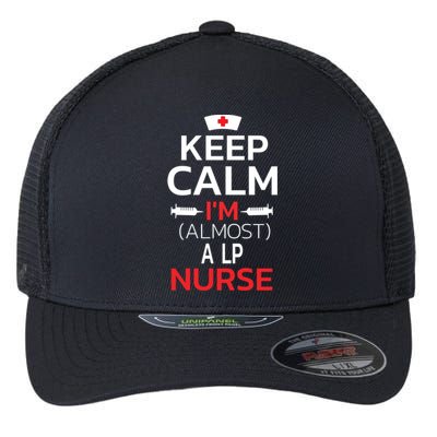 Keep Calm Im Almost A Lp Nurse Cute Gift Flexfit Unipanel Trucker Cap