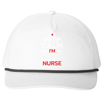 Keep Calm Im Almost A Lp Nurse Cute Gift Snapback Five-Panel Rope Hat