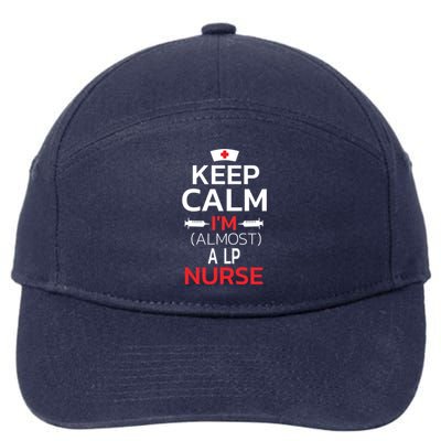 Keep Calm Im Almost A Lp Nurse Cute Gift 7-Panel Snapback Hat