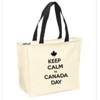 Keep Calm Its Canada Day Zip Tote Bag
