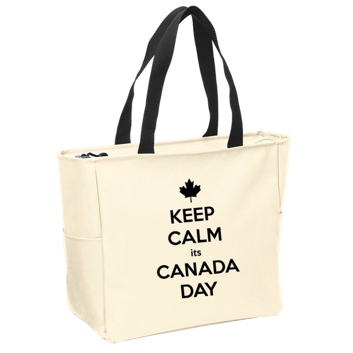 Keep Calm Its Canada Day Zip Tote Bag