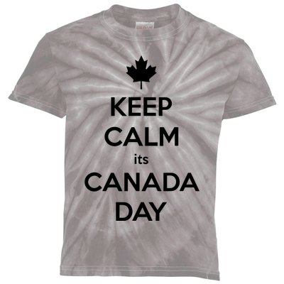 Keep Calm Its Canada Day Kids Tie-Dye T-Shirt