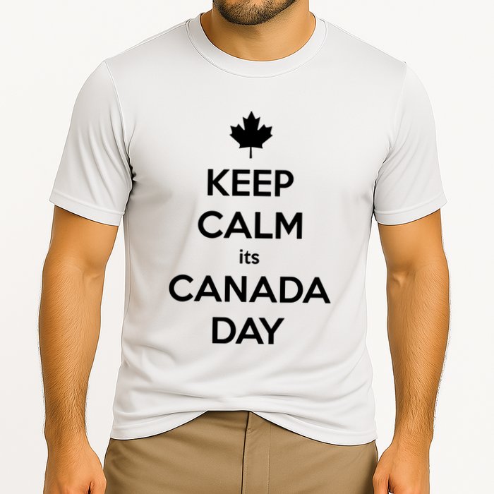 Keep Calm Its Canada Day Cooling Performance Crew T-Shirt