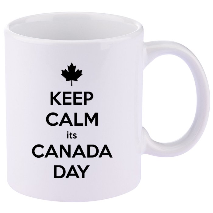 Keep Calm Its Canada Day 11oz C Handle Ceramic Mug