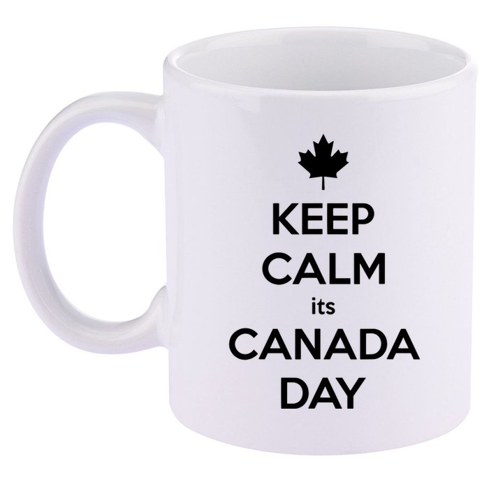 Keep Calm Its Canada Day 11oz C Handle Ceramic Mug