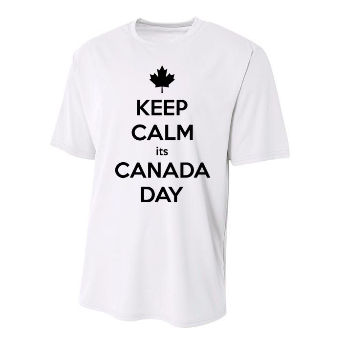 Keep Calm Its Canada Day Performance Sprint T-Shirt