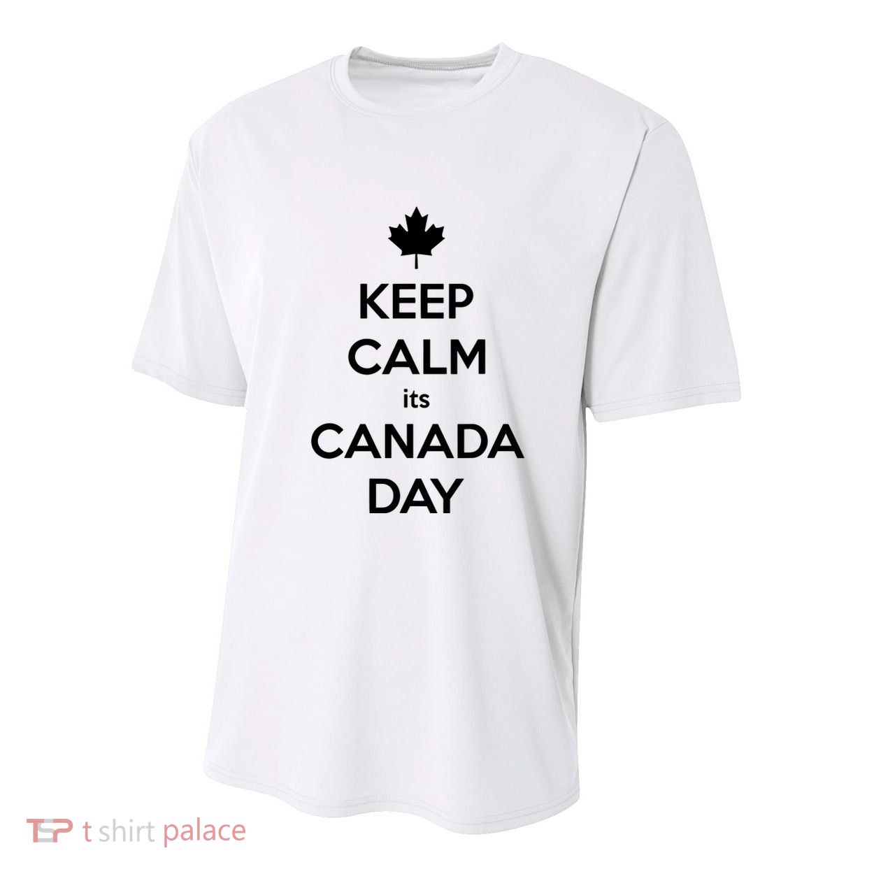 Keep Calm Its Canada Day Youth Performance Sprint T-Shirt