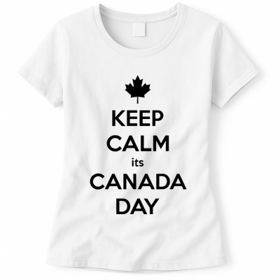 Keep Calm Its Canada Day Womens T-Shirt