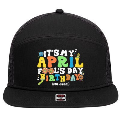 Keep Calm It's Only April Fool's Day 7 Panel Mesh Trucker Snapback Hat