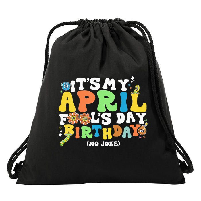Keep Calm It's Only April Fool's Day Drawstring Bag
