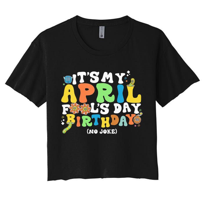 Keep Calm It's Only April Fool's Day Crop Top