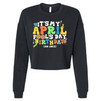 Keep Calm It's Only April Fool's Day Cropped Pullover Crew