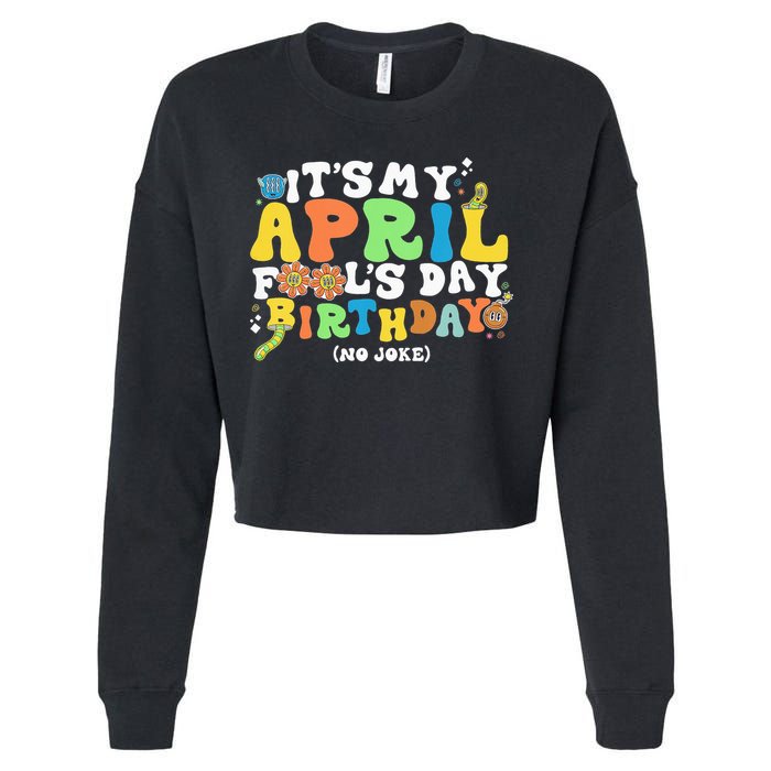 Keep Calm It's Only April Fool's Day Cropped Pullover Crew