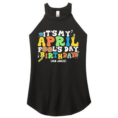 Keep Calm It's Only April Fool's Day Women's Perfect Tri Rocker Tank