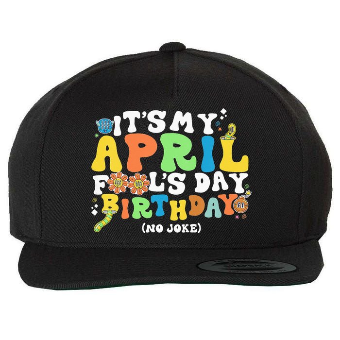 Keep Calm It's Only April Fool's Day Wool Snapback Cap