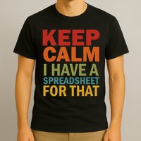 Keep Calm I Have A Spreadsheet For That T-Shirt
