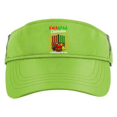 Kwanzaa Celebration I Am Because We Are Happy Kwanzaa Adult Drive Performance Visor