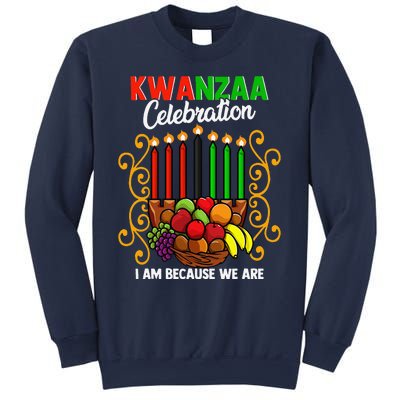 Kwanzaa Celebration I Am Because We Are Happy Kwanzaa Sweatshirt