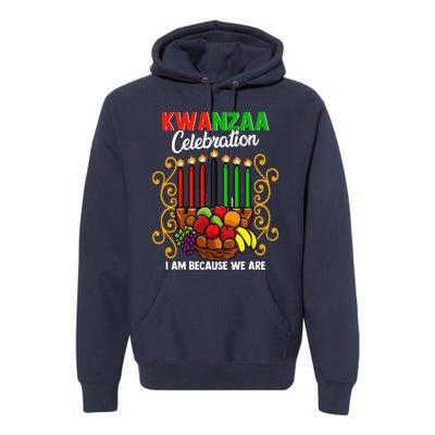 Kwanzaa Celebration I Am Because We Are Happy Kwanzaa Premium Hoodie