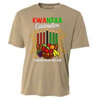 Kwanzaa Celebration I Am Because We Are Happy Kwanzaa Cooling Performance Crew T-Shirt